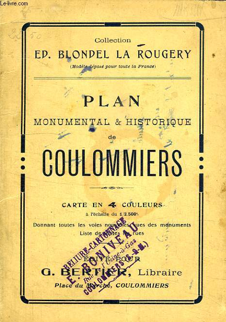 PLAN MONUMENTAL & HISTORIQUE DE COULOMMIERS
