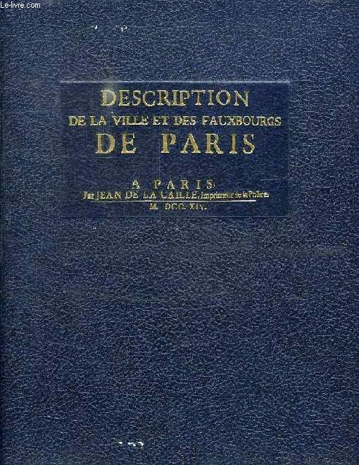 DESCRIPTION DE LA VILLE ET DES FAUBOURGS DE PARIS