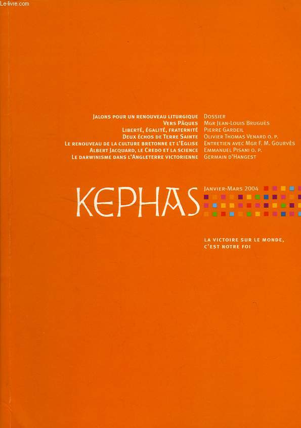 KEPHAS, N 9, JAN.-MARS 2004