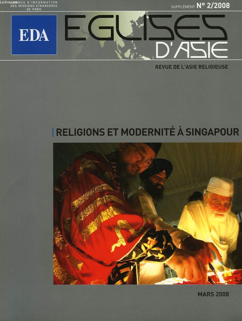 EGLISES D'ASIE, N 2, SUPPLEMENT, MARS 2008