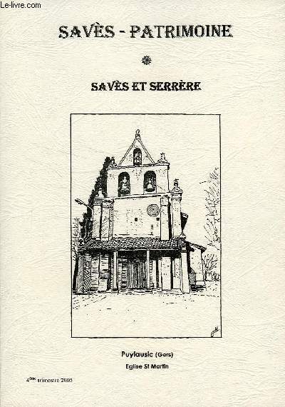 SAVES-PATRIMOINE, SAVES ET SERRERE, 4e TRIM. 2005