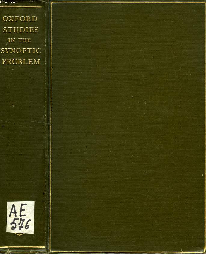 STUDIES IN THE SYNOPTIC PROBLEM