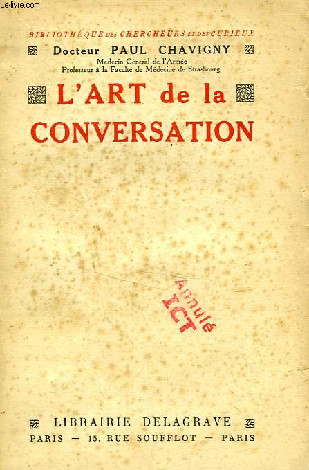 L'ART DE LA CONVERSATION