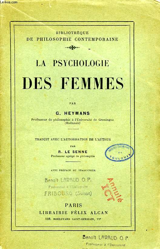 LA PSYCHOLOGIE DES FEMMES