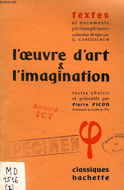 L'OEUVRE D'ART & L'IMAGINATION