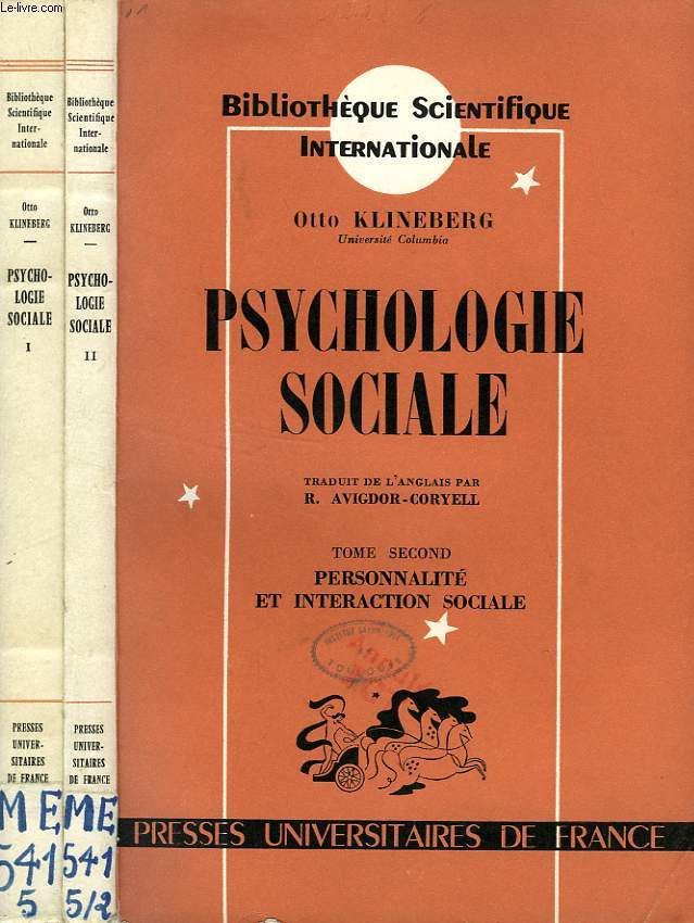 PSYCHOLOGIE SOCIALE, 2 TOMES