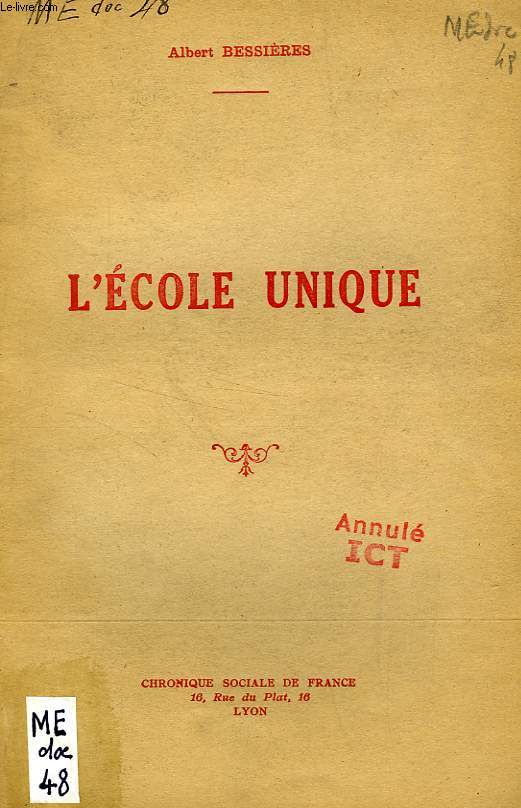 L'ECOLE UNIQUE