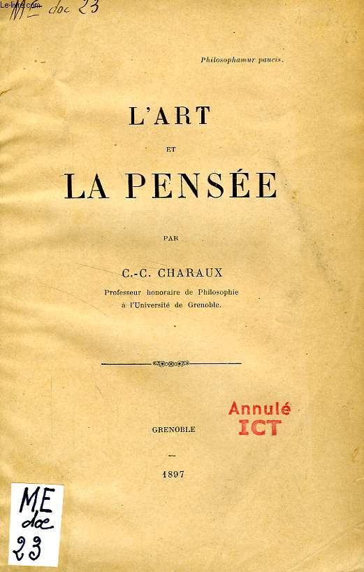 L'ART ET LA PENSEE