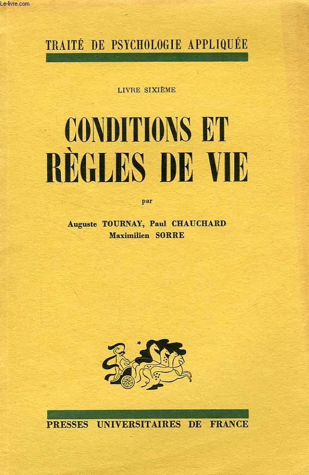 CONDITIONS ET REGLES DE VIE