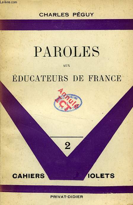 PAROLES AUX EDUCATEURS DE FRANCE