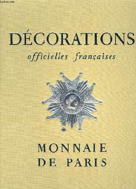 DECORATIONS OFFICIELLES FRANCAISES