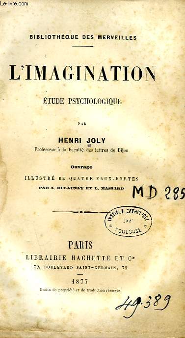 L'IMAGINATION, ETUDE PSYCHOLOGIQUE