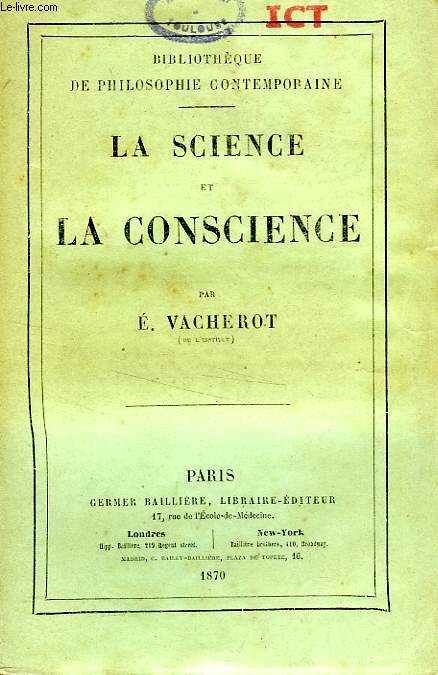 LA SCIENCE ET LA CONSCIENCE