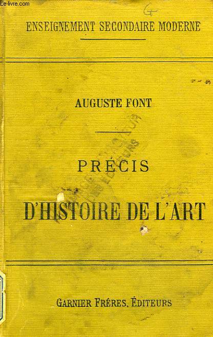 PRECIS D'HISTOIRE DE L'ART