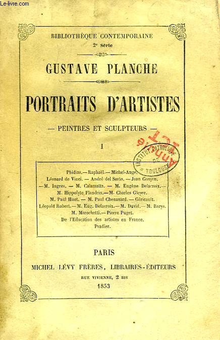 PORTRAITS D'ARTISTES, PEINTRES ET SCULPTEURS, 2 TOMES