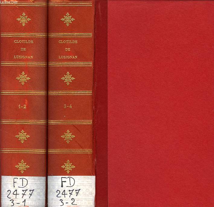 CLOTILDE DE LUSIGNAN, OU LE BEAU JUIF, 2 VOLUMES (4 TOMES)
