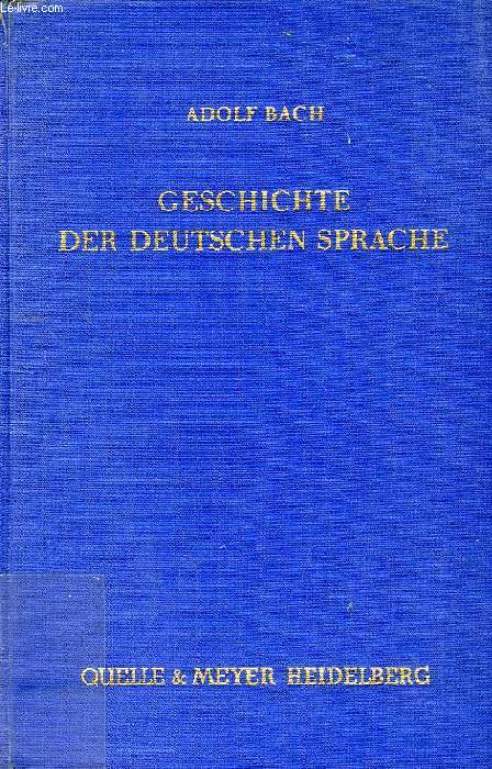 GESCHICHTE DER DEUTSCHEN SPRACHE