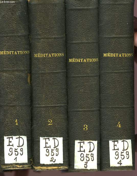 MEDITATIONS A L'USAGE DES ELEVES DES GRANDS SEMINAIRES ET DES PRETRES, 4 TOMES