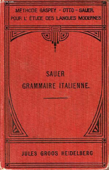 GRAMMAIRE ITALIENNE