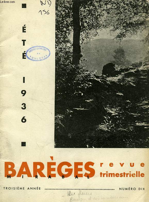 BAREGES, N 10, ETE 1936
