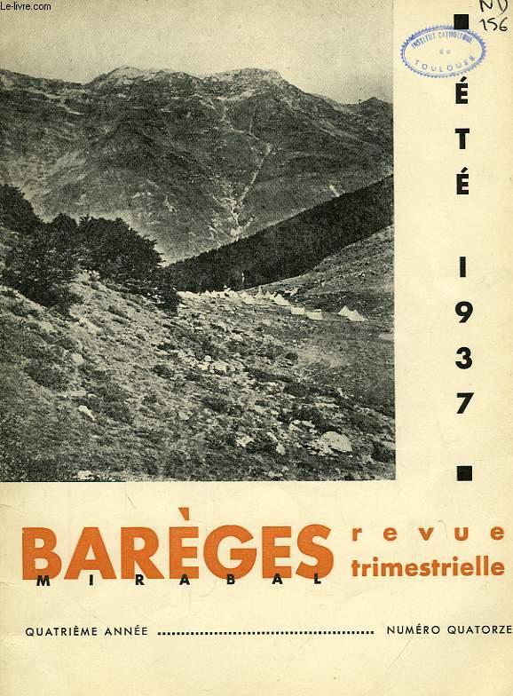 BAREGES, N 14, ETE 1937