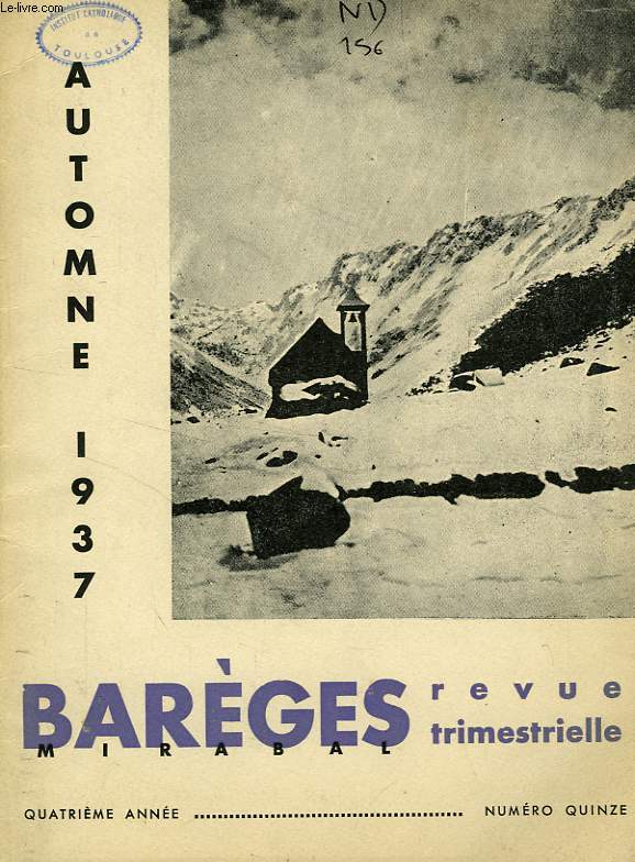 BAREGES, N 15, AUTOMNE 1937