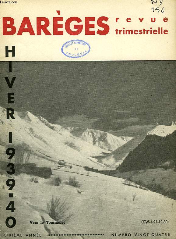 BAREGES, N 24, HIVER 1939-1940