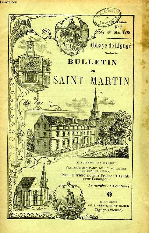 BULLETIN DE L'ASSOCIATION DE SAINT-MARTIN A LIGUGE, 3e ANNEE, N 7, 1er MAI 1895