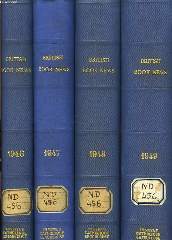BRITISH BOOK NEWS, 1946-1959