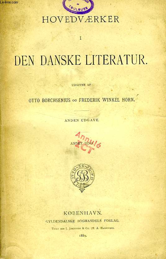 HOVEDVAERKER, I. DEN DANSKE LITERATUR, 2 VOLUMES