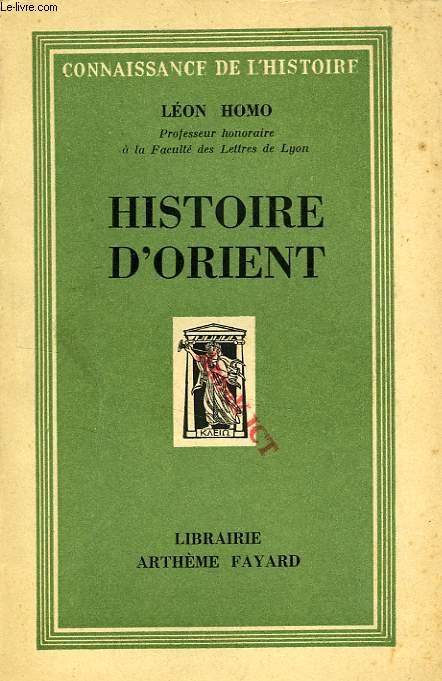 HISTOIRE D'ORIENT