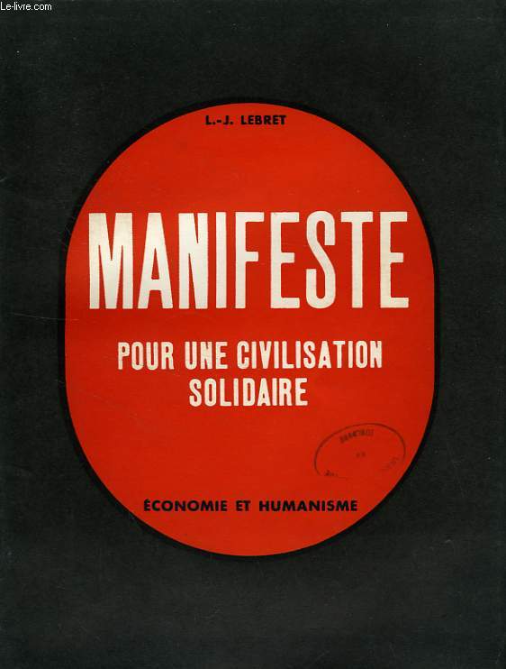 MANIFESTE POUR UNE CIVILISATION SOLIDAIRE