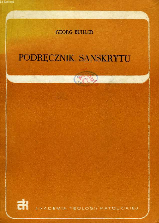 PODRECZNIK SANSKRITU, PRZEKLAD I OPRACOWANIE BOLESLAW BARANOWSKI