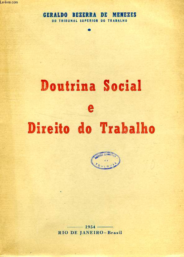 DOUTRINA SOCIAL E DIREITO DO TRABALHO