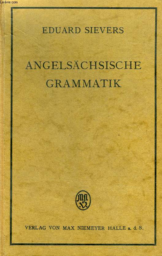 ANGELSACHSISCHE GRAMMATIK