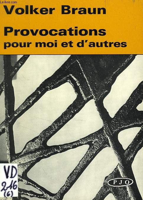 PROVOCATIONS POUR MOI ET D'AUTRES
