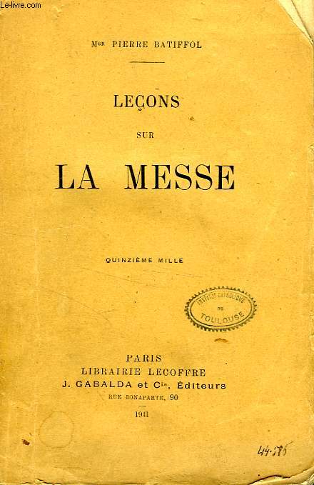 LECONS SUR LA MESSE