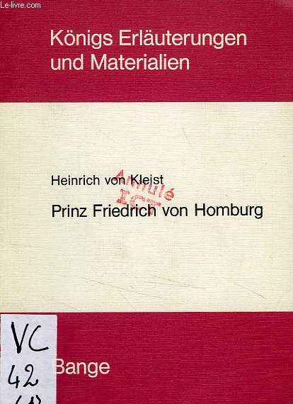 PRINZ FRIEDRICH VON HOMBURG