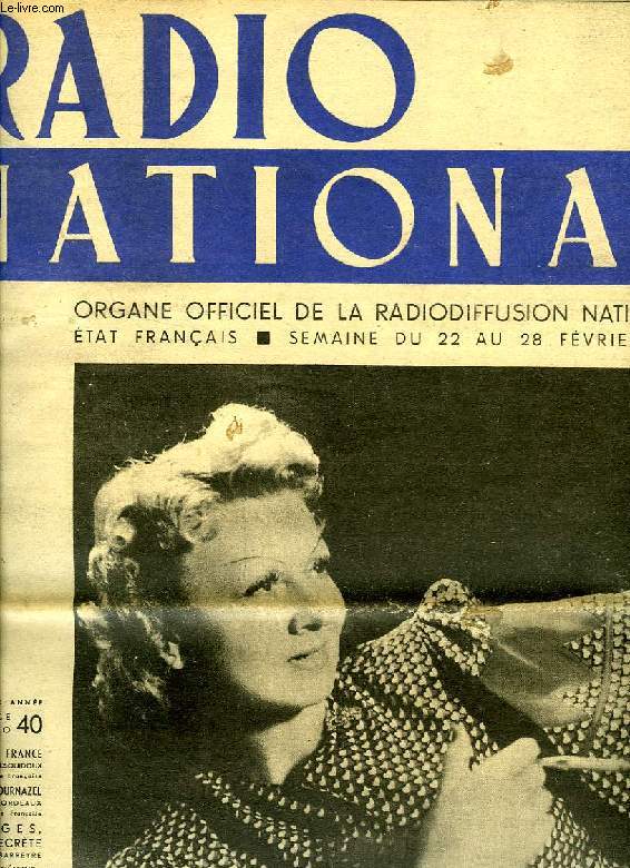 RADIO NATIONAL, N 40, FEV. 1942