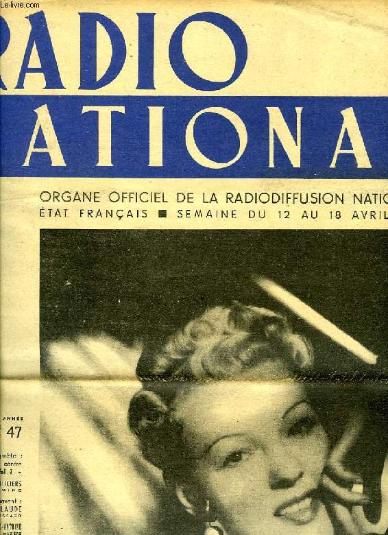 RADIO NATIONAL, N 47, AVRIL 1942