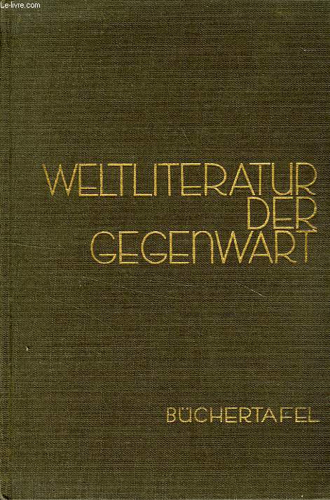 BUCHERTAFEL, GERMANISCHE UND NORDISCHE LANDER, ROMANISCHE UND OSTLICHE LANDER