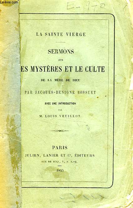 SERMONS SUR LES MYSTERES ET LE CULTE DE LA MERE DE DIEU