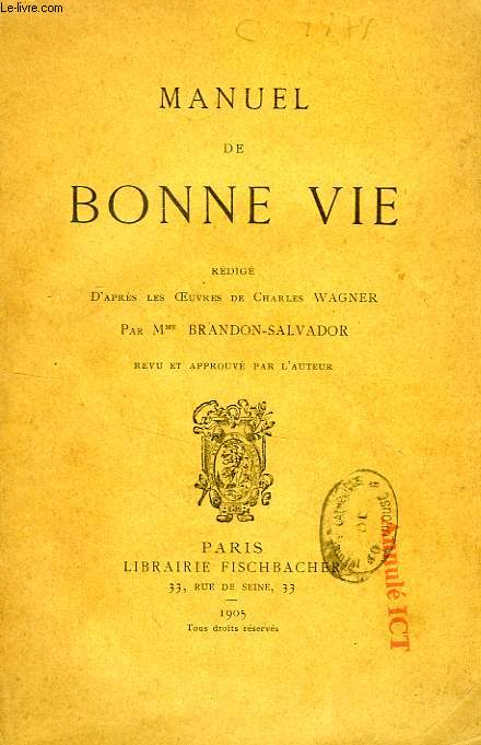 MANUEL DE BONNE VIE