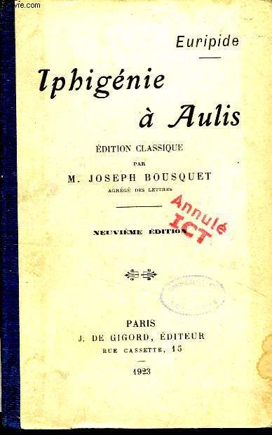 IPHIGENIE A AULIS