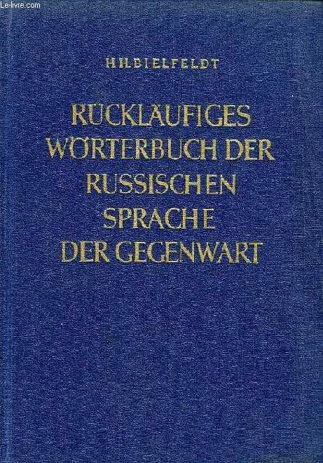 RUCKLAUFIGES WORTERBUCH DER RUSSISCHEN SPRACHE DER GEGENWART, SONDERREIHE WORTERBUCHER