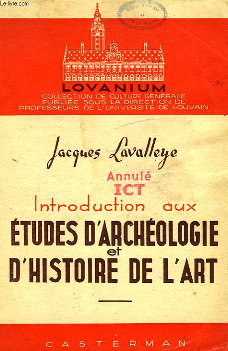 INTRODUCTION AUX ETUDES D'ARCHEOLOGIE ET D'HISTOIRE DE L'ART