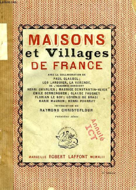 MAISONS ET VILLAGES DE FRANCE, 1re SERIE