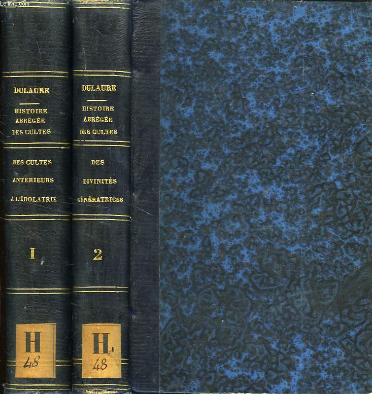 HISTOIRE ABREGEE DE DIFFERENS CULTES, 2 TOMES