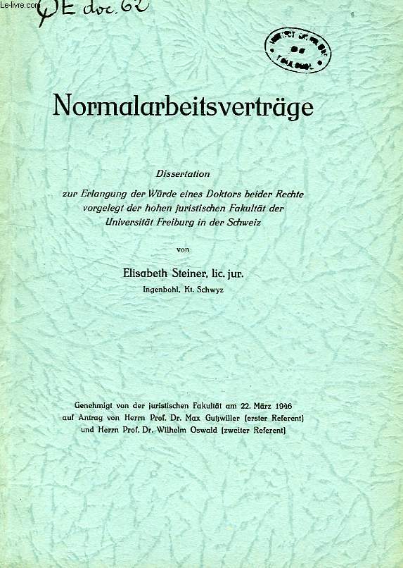 NORMALARBEITSVERTRAGE(DISSERTATION)