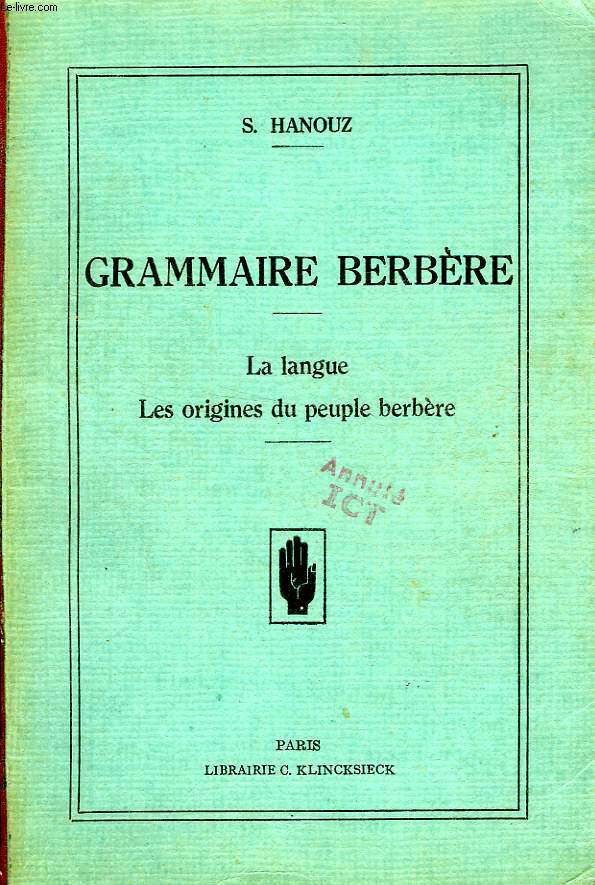 GRAMMAIRE BERBERE